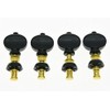 KAISH Set of 4 Gold w/Black Buttons Ukulele Tuners Tuning