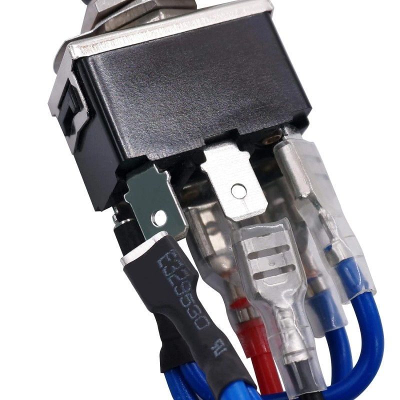 TWTADE Latching Toggle Switch With Wires For Dc Motor Polarity