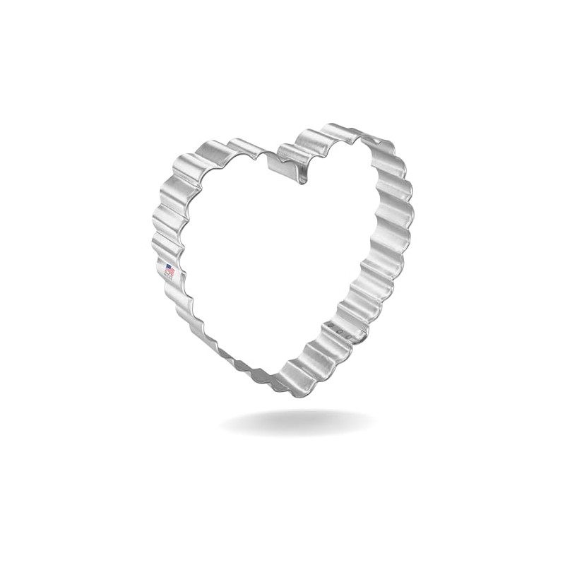 Fluted Heart 4 Inch Cookie Cutter from The Cookie Cutter