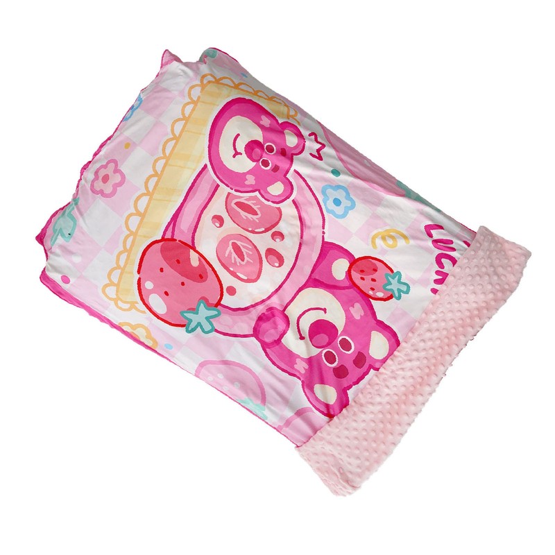 Baby Raised Dot Blanket Cartoon Soothing Soft Baby Dotted Blanket