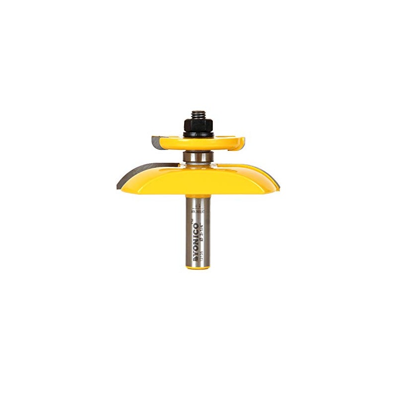 YONICO Router Bits Raised Panel with Back Cutter 3-1/4-Inch Cove