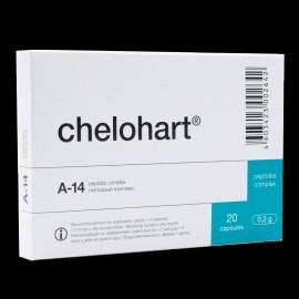 GARMONIA A-14 Chelohart Original Natural Khavinson Heart Peptide Bioregulator 20 capsules