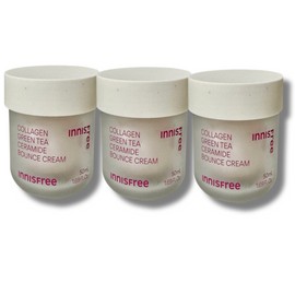 Innisfree Collagen Green Tea Ceramide Elasticity Barrier Cream 50ml 3 packs / 이니스프리 콜라겐 그린티 세라마이드 탄력장벽 크림 50ml 3개