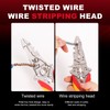 deegbbyi 12 in 1 Multifunctional Wire Stripper, Portable Cable Cutter,