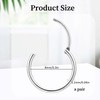 Small Hoop Earrings Silver for Women Delicate Mini Hoop Earrings