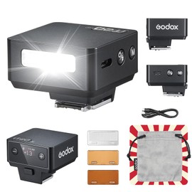 Godox iT20-S iT20 S Kamerablitz Speedlite 6 Leistungsstufen 700 Blitze Bei Voller Leistung TTL 1,5s Blitzwiederholzeit Kamerablitz mit Magnetischem Farbchip Hot Shoe für Sony Kamera DSLR(Schwarz)