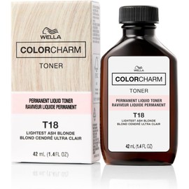 Wella Color Charm Permanent Liquid Hair Toner T-18, White Lady, 1.42 Fl. Oz.