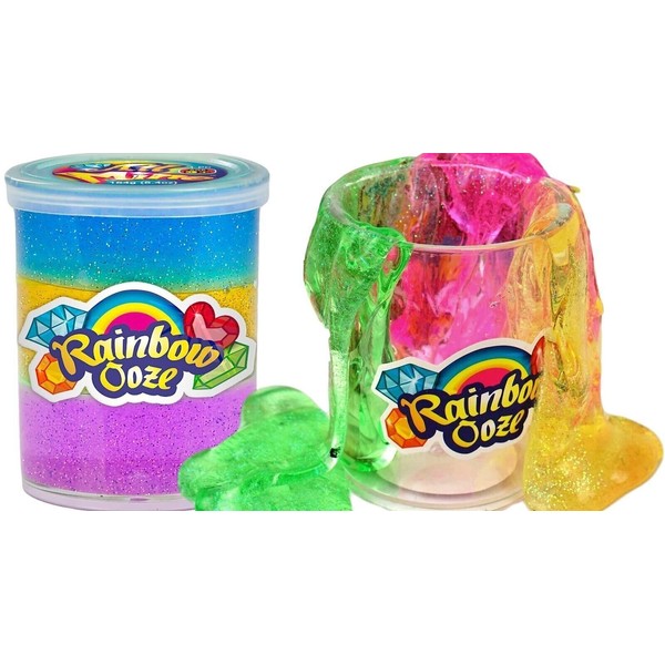 Ja-Ru Rainbow Ooze - Rainbow Putty Slime Kit (1 Slime