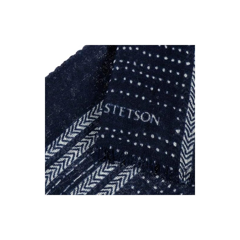 Stetson Verio Wool Scarf Striped Detail Women and Men Spring,