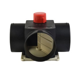 Huamengyuan 3-Way Dryer Vent Splitter Parking Heater Valve T-Type Heater Control Valve Air Heater Diesel Auxiliary Heater Accessories 75 mm Universal Conversion Parts for Motorhomes