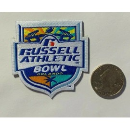Russell bowl patch russell athletic bowl patch 2 3/16" tall sew or iron on orlando patch