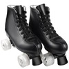 PERZCARE Roller Skates for Women,Double Row 4 Wheels Shiny Quad