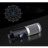 System-S Condenser Microphone USB Connection with Stand in Black