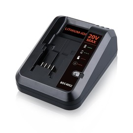 VANTTECH 1Pack PCC692L 20V Max Charger Compatible with Porter Cable 20 Volt Battery PCC680L PCC681L PCC682L PCC685L PCC685LP 20V Cordless Power Tool Battery Charger