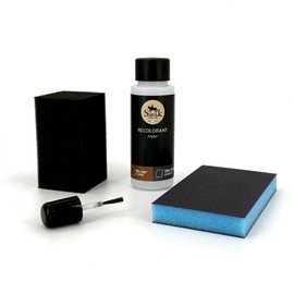 Sofolk Leather/Faux Leather Retouching Kit - Dyeing Car Steering Wheel, Car Seat, Sofa, Shoes, Jackets and Clothing - Damaged, Scratched, Scratched, Bleached Leather (21-Green)