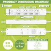 FUMITAKE Power Strip, Lightning Guard, 6 Ports, USB Tap, 3.3