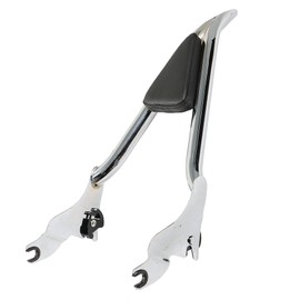 WFLNHB Motorcycle 22inch Sissy Bar Detachable Passenger Pointed Rear Backrest with Cushion Pad Replacement for Touring Road King Street Glide Electra Glide Road Glide 2009-2021