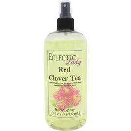 Red Clover Tea Body Spray, 16 ounces, Body Mist for Women with Clean, Light & Gentle Fragrance, Long Lasting Perfume with Comforting Scent for Men & Women, Cologne with Soft, Subtle Aroma For Daily