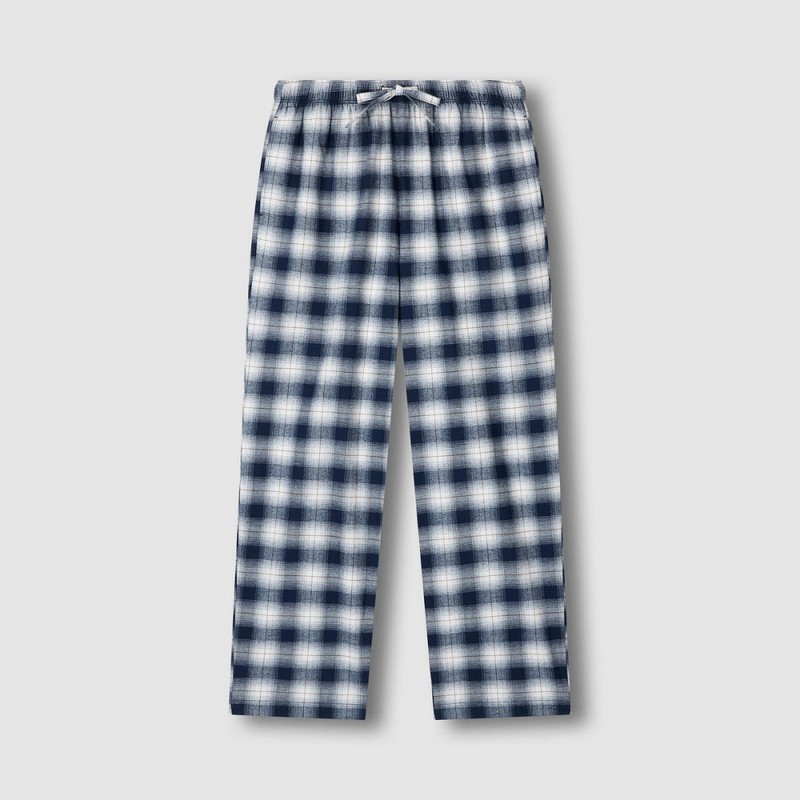 JAJU [JAJU/자주] 여 플란넬 파자마 팬츠_다크 네이비 [JAJU] Women's Flannel