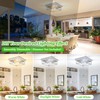 White Hallway Light Fixtures for Ceiling, 2-Light Farmhouse Industrial Flush