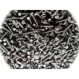 (Qty 100pcs) M6-1.0 x 25 / M6x25 Metric Hex Flange Bolts Grade 8.8 DIN 6921 6mm x 25mm Multi-Purpose Comprehensive Hardware Fastener Assortment Kit Cit04513Riv