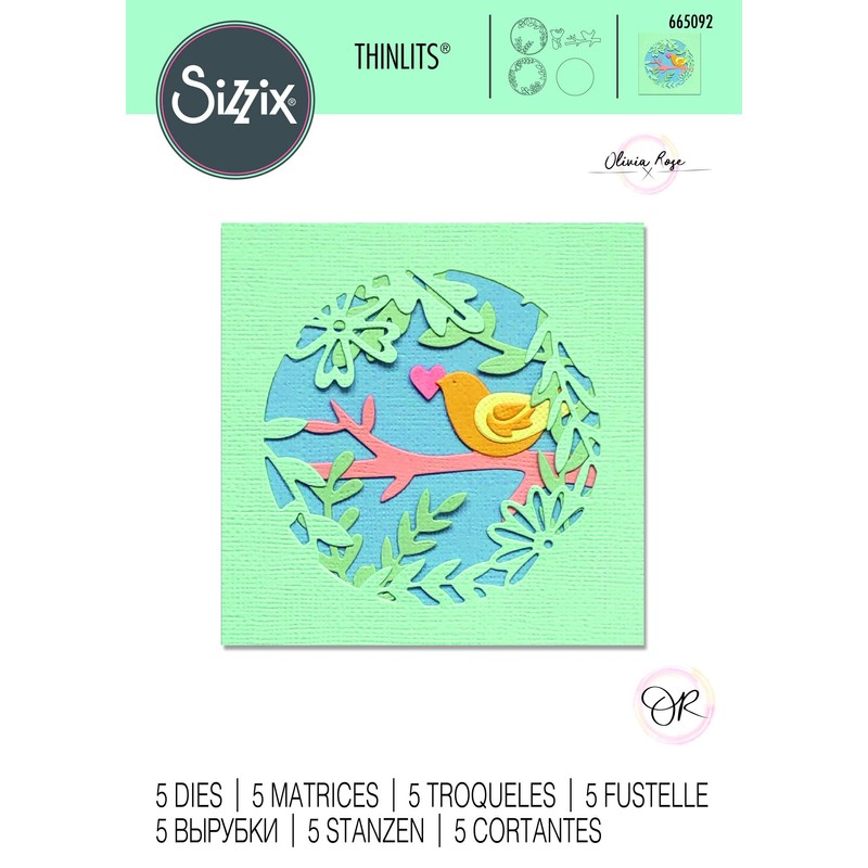 Sizzix Thinlits Die 665092 Spring Layered Scene by Olivia Rose,