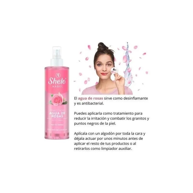 Tónico Facial Agua Rosas Mascarilla Puntos Negros Colagn