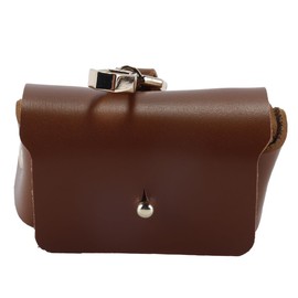 Orivin Brown Dog Ring Bearer Pillow Box Leather Wedding Ring Holder for Pet Collar Proposal Engagement Gift