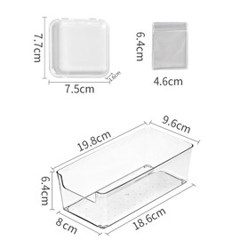 Halyuhn Acrylic Jewelry Organizers and Storage, Clear Travel Jewelry Case with 10 Pcs Portable Organizers and 20 Pcs Zipper Bags for Earrings, Rings, Necklace and Small Items, Jewelry Box Organizer