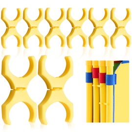 VioraWhite 12 Pack Replacement Double Claws for Panel - Secure Locking Clips, Kids Playpen Connectors, No-Slip Design, Extra Strong Plastic, DIY Panel Accessories, Yellow