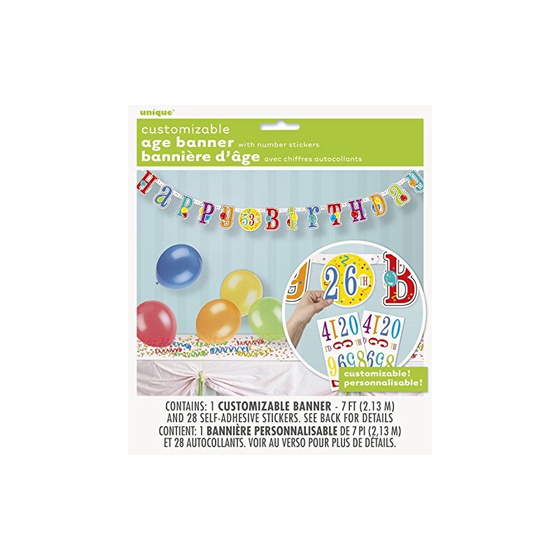 Serpentinas de papel crepé de Happy Birthday, cartel de 2
