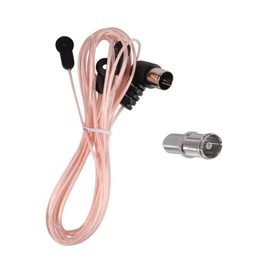 DIANN FM Antenna 75 Ohm FM Dipole Antenna with 3 Adapters for Indoor Radio Home Stereo Receiver AV Audio Home Theater Receiver