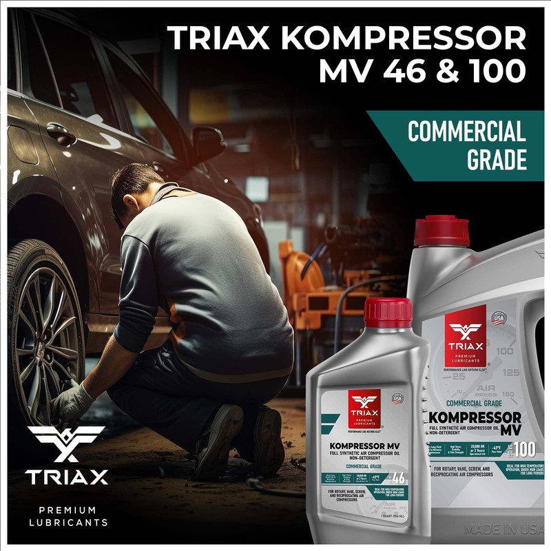 TRIAX Kompressor MV 100 SAE 30, Full Synthetic, Multi-Vis Air
