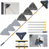 Baseboard Cleaner Tool with 78" Long Handle, 5-in-1 Wall Mop