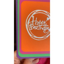 Happy Birthday Card! Bright Beautiful Colors! Handmade!