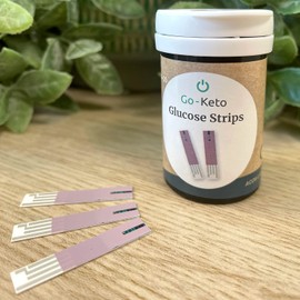 Go-Keto Glucose Teststripes 50 Pieces | Suitable for Go-Keto and GK Dual Meters | Regular Glucose Check, at Home and on The go