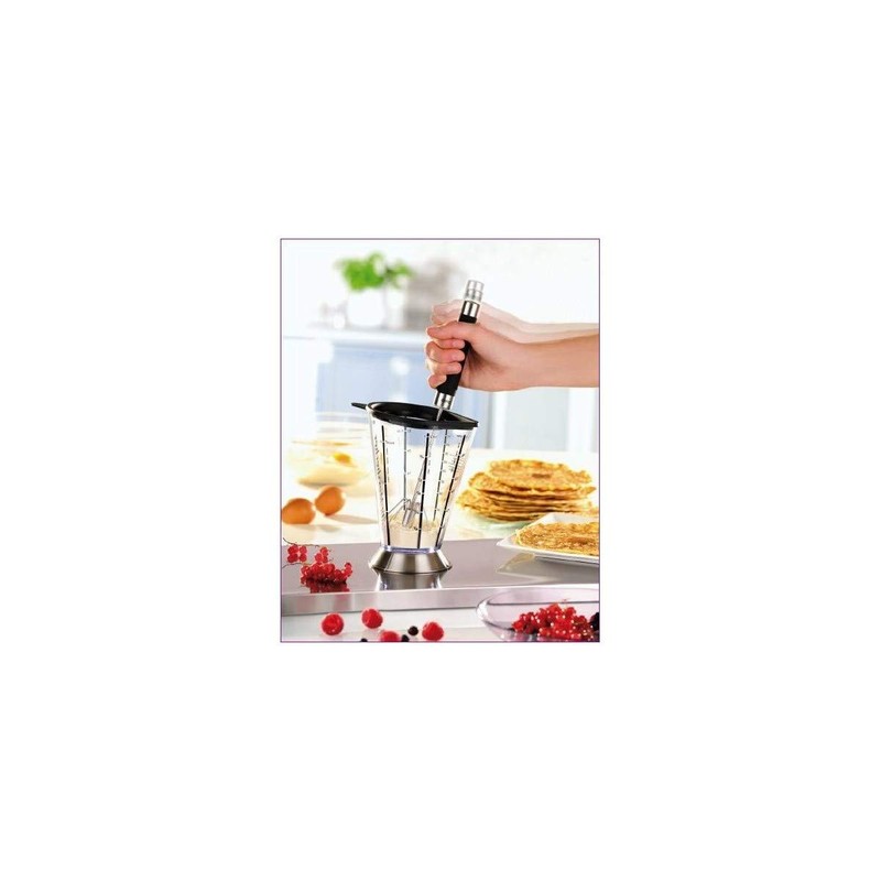 GEFU Universal/All-Purpose Rotary Whisk, Milk Frother