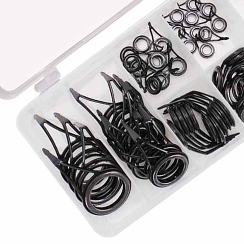 Fishing Rod Tip Repair Kit High Carbon Steel Ceramic Ring