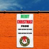 Custom Vertical Vinyl Banner Multiple Sizes Merry Christmas! Custom Family