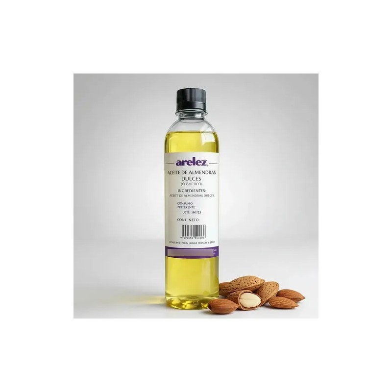 Aceite De Almendras Dulces 500 Ml Puro Arelez