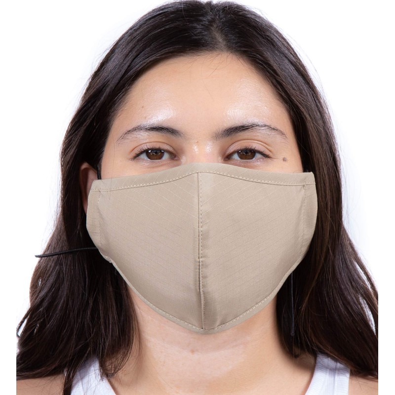 Headmost Comfymask 3 Layer Large Fabric Facemask: Water Repellent, Washable,