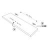 Design61 Set of 2 Shelf Brackets Invisible Shelf Support Shelf