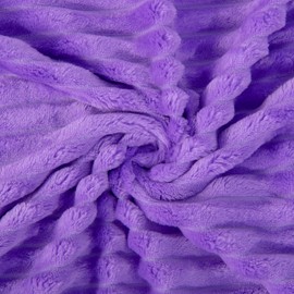 NTBAY Plush Soft Flannel Baby Blanket, Warm and Cozy Unisex Toddler Blanket with Stripe Pattern for Stroller, Crib, Travel, 30x40 Inches, Purple