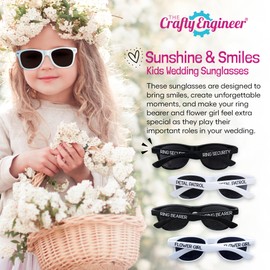 The Crafty Engineer Ring Bearer Sunglasses - Sunglasses for Kids - Ring Bearer Security Gifts - Ring Bearer Accessories - Ring Bearer Proposal - Wedding Favors for Ring Bearer/Security (Ring Security)