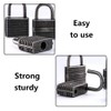 SuKeYuan 10 Pcs Mini PadlocksCute Diary Padlocks Black Small Luggage