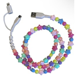 USB Phone Charger C Cable I Phone Universal Charger Cable USB Car Charger Cute Phone Charger Cargador De Telefono Christmas Stocking Stuffer Car Accessories Bead Charger