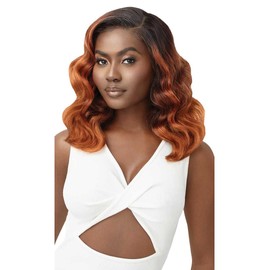 Outre Perfect Hairline HD 13X4 Fully Hand-tied Lace Front Wig GELORA (Color:1 Jet Black)