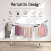 YUBELLES Clothes Drying Rack, Gullwing Laundry Rack, Collapsible, Space-Saving Laundry