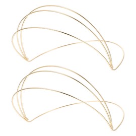 2pcs Four Layer Headband Headband Practical Crown Diy Frame Crown Making Frame Hair Decor Base Bride Crown Base Iron Crown Frame Headdress Diy Frame Diy Hair Wear Base Crown Charm