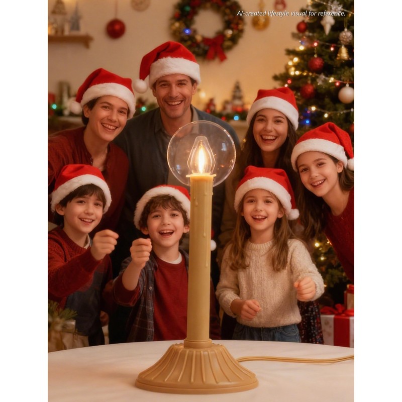 Electric Taper Window Candle Lamps (Set of 2), Plug-in LED
